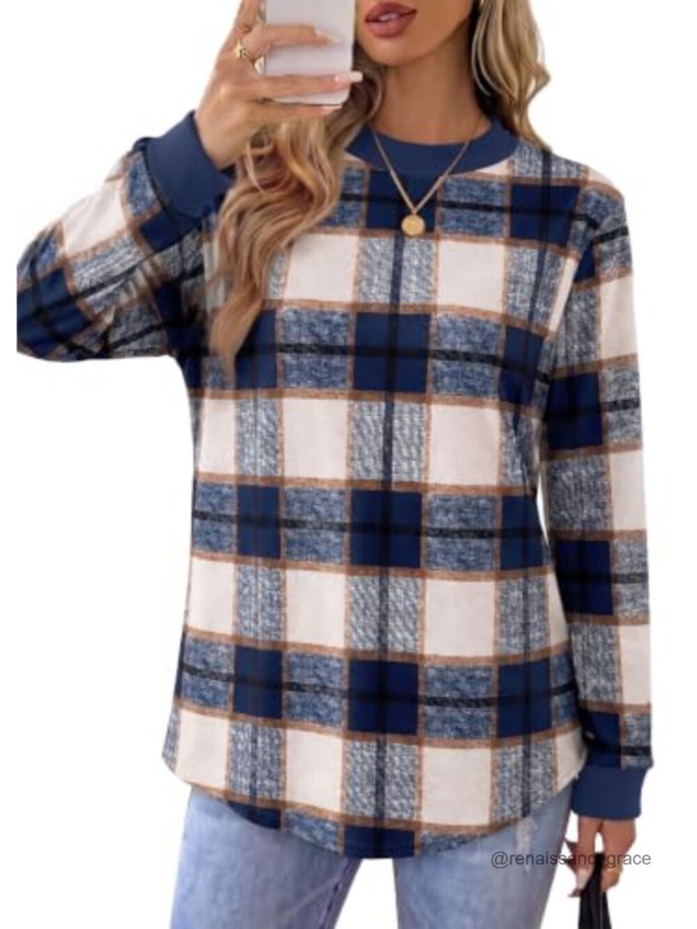 Mock Neck Sweatshirt Long Sleeve Pullover Top Women Casual